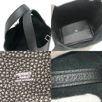 Hermes Handbag Picotin Lock PM Picotin PM Taurillon Clemence Svhardware Black