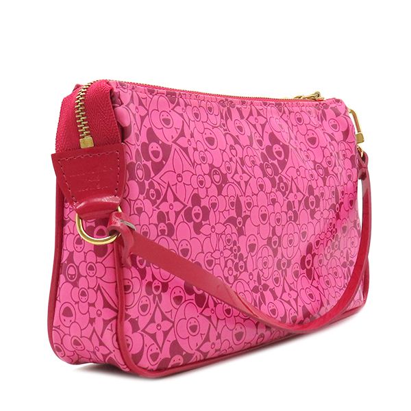 Louis Vuitton Accessory Pouch Pochette Cosmic PVC Rose Gold Hardware Takashi