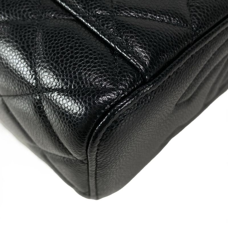 Chanel Vanity Bag Matelasse Ap1341 Black Chain Shoulder/gold Hardware