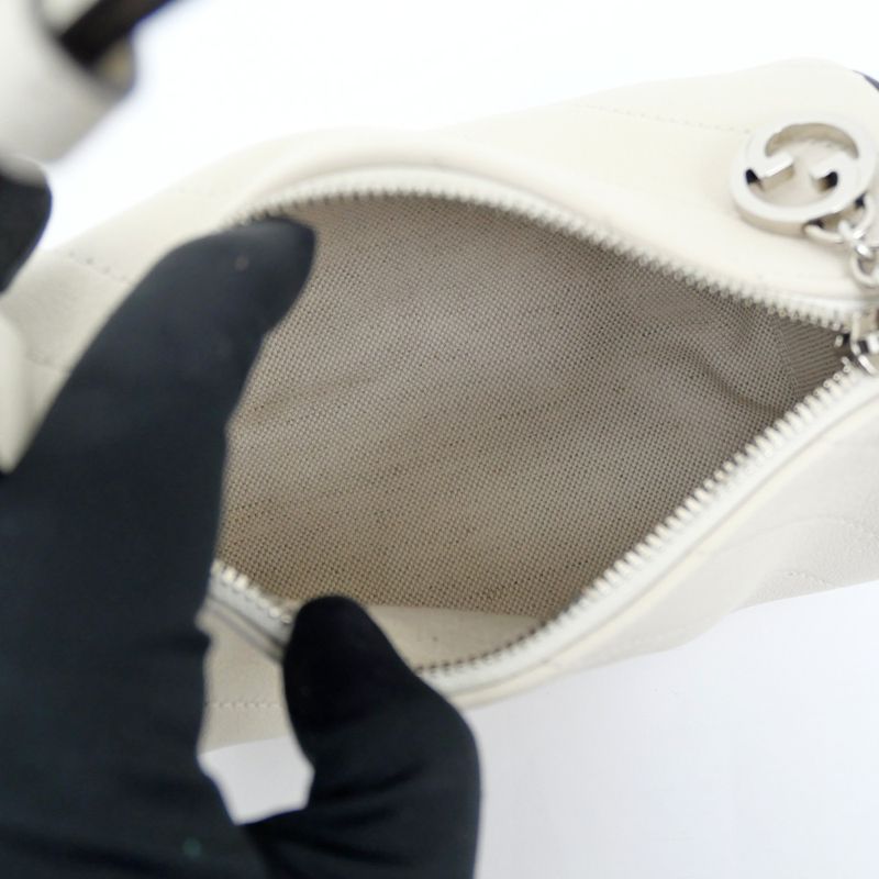 Gucci Blondie Mini Shoulder Bag 760170 One Shoulder - White Leather