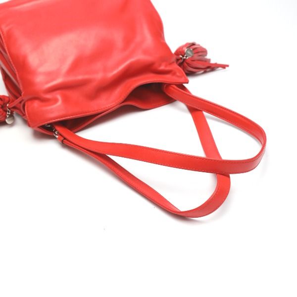 Loewe 380 82 E17 Leather 2-Way Tassel Shoulder Bag