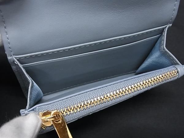 Pattern Christian Dior Caro Glycine Wallet Cannage Leather Card Case Coin