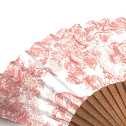 DIOR Miscellaneous Goods Twirldujuy Fan Wood Orange