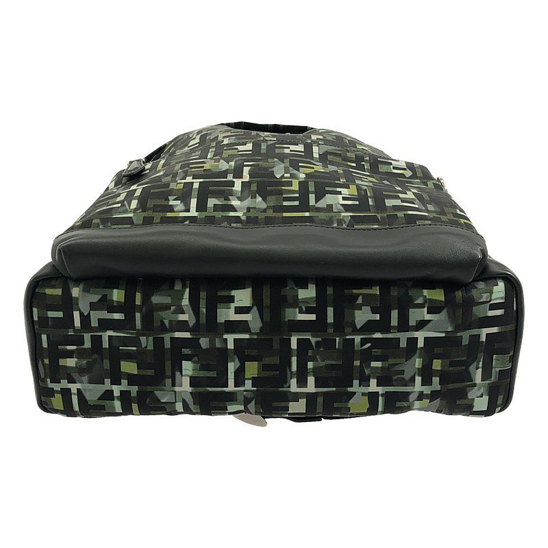 Fendi - Nylon Stamp Camouff Backpack - Nero+multi Silver - Men's