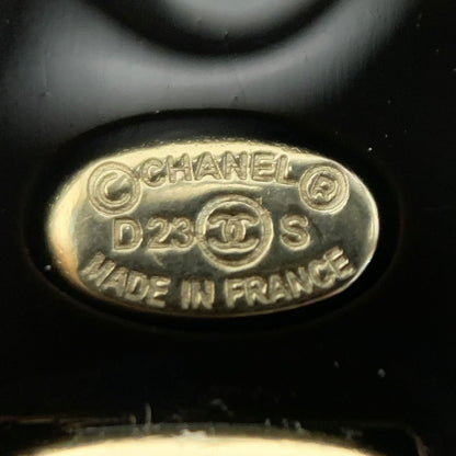 Chanel Coco Mark Brooch D23s Black Pin Type
