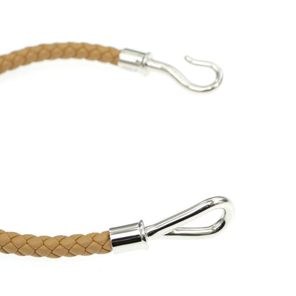 Hermes Jumbo Bracelet Braided Biscuit Silver-hardware Leather Bracelet