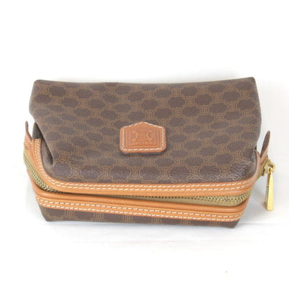 Celine Macadam Pouch Brown PVC Branded Small Bag