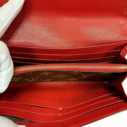 Louis Vuitton Monogram Portefeuille Sarah Retiro M61184 Long Wallet Women