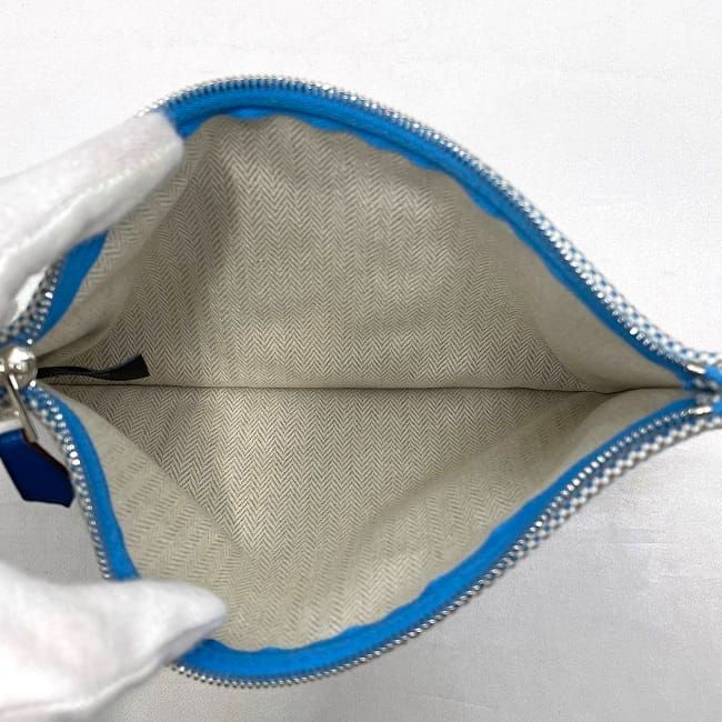 Hermes Pouch Faubourg Corner PM F22934 Light Blue