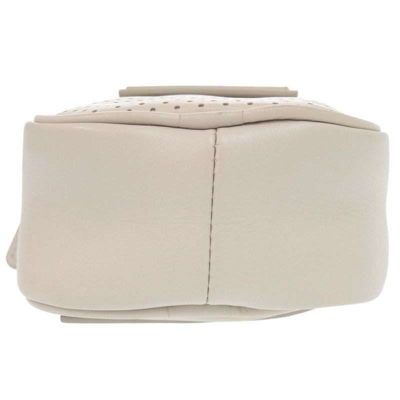 Bottega Veneta Reggello Leather Ivory Shoulder Bag White 0413 Bottega Veneta