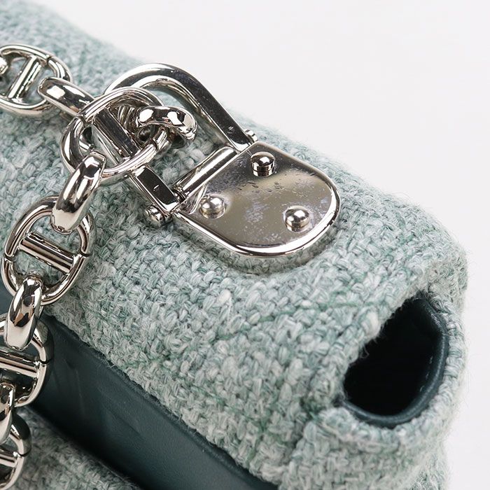 DIOR Small Cannage Dior Caro M9241 Shoulder Bag Tweed Women's