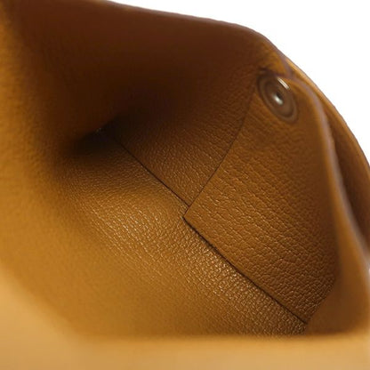 Hermes Coin Case Bastia Chèvre Sesame Silver Hardware Unused Brown Stamped W