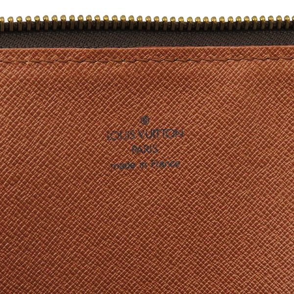 Louis Vuitton Clutch Bag Poche Documents Monogram Canvas Monogram Gold Hardware