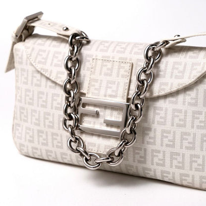 Fendi Handbag Zucchino PVC Mamma Bucket Chain Shoulder Mini Bag Shoulder Semi