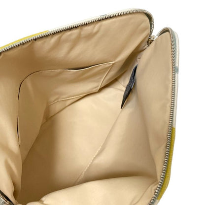 Hermes Pouch Bolide Pouch Rayures Locabaslle Mini Ivory Gray And Yellow Stripe