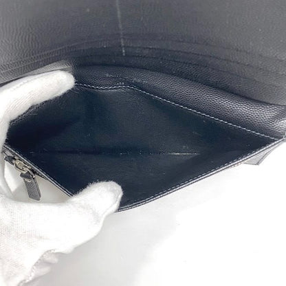 Saint Laurent Folding Long Wallet Black Tgn