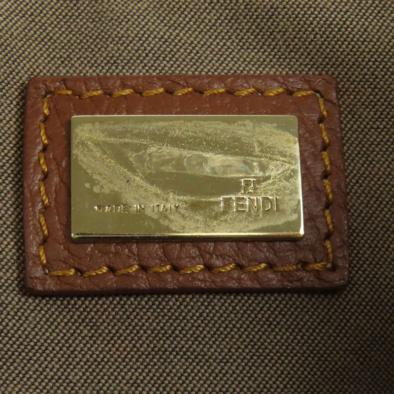 Fendi Zucca Pattern Handbag Canvas Women