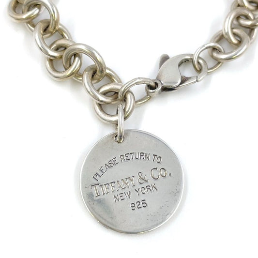 Tiffany & Co Return To Round Tag Sv925 Silver Bracelet