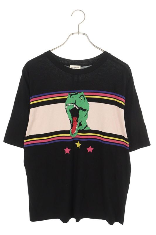 Saint Laurent Paris 17SS 454153 Yb1df Dinosaur Print T-shirt Men's XS