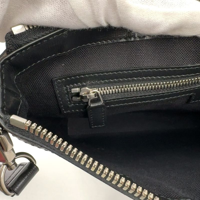 Gucci 2-way Bag Interlocking G GG Supreme Body Bag Canvas Black Shoulder Bag