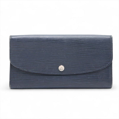 Louis Vuitton Epi Portefeuille Emilie Zipper Long Wallet M60854 Andigo-blue