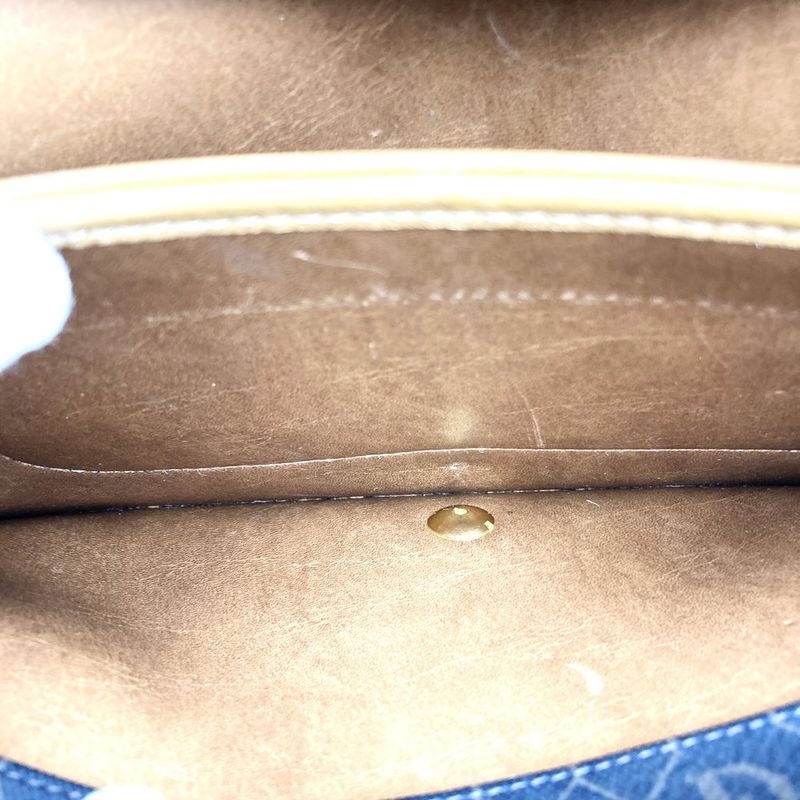 Dior Christian Dior Honeycomb Crossbody Shoulder Bag Black/brown Pvc/leather