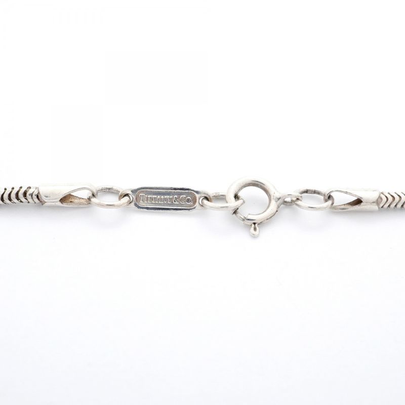 Tiffany & Co Necklace Narrow Bar 925 Silver Ladies