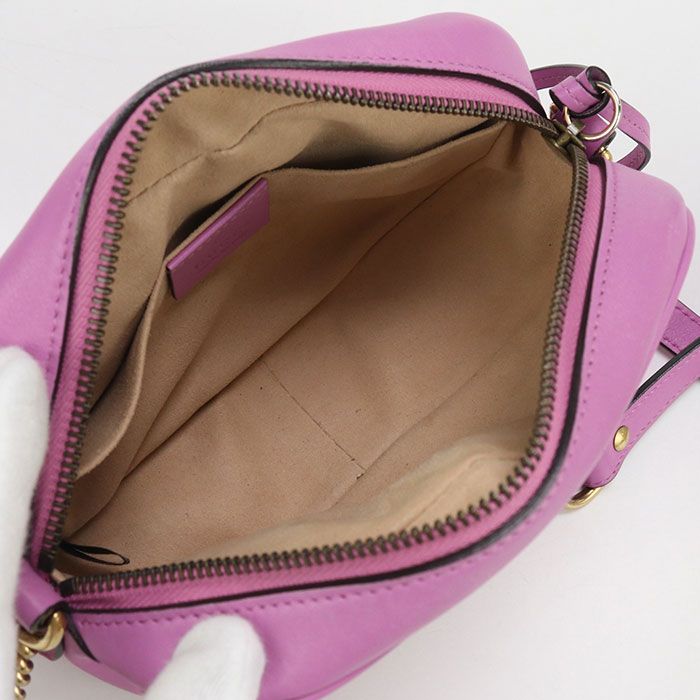 Gucci Mini Camera Bag GG Marmont 448065 Crossbody Shoulder Bag Leather Women