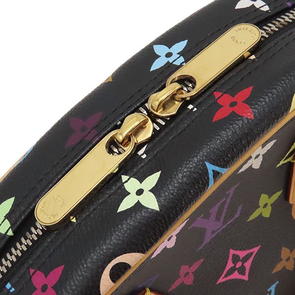 Louis Vuitton Handbag Trouville Monogram Multicolor Canvas Noir Black Gold
