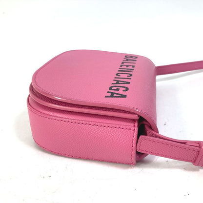 Balenciaga Shoulder Bag Ville Di 550639 Leather Pink