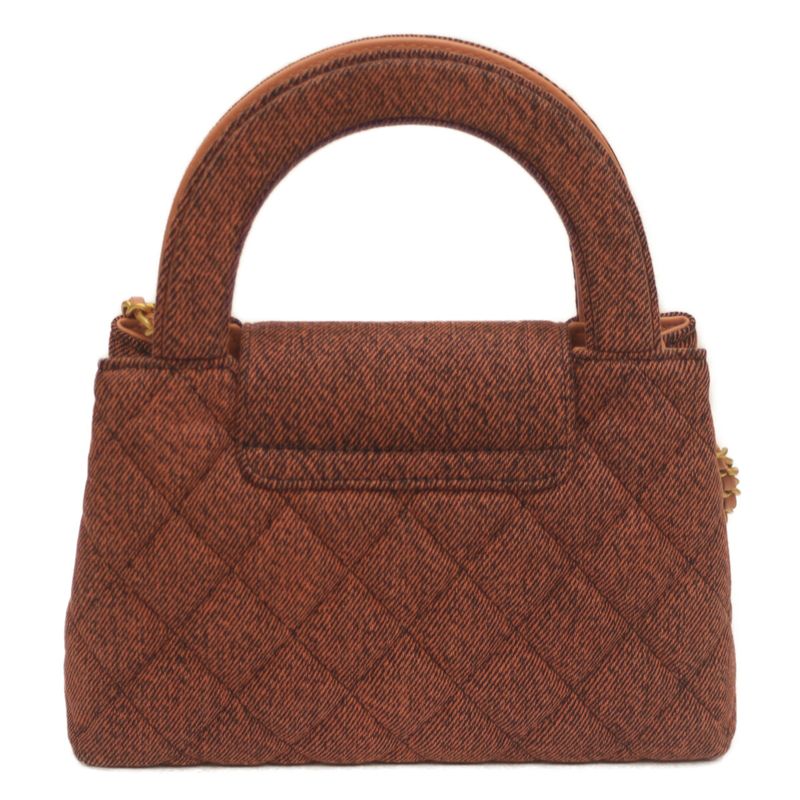 Chanel As4416 Pink Denim Mini Shopping 2WAY Mini Hand Shoulder Bag Pink Women