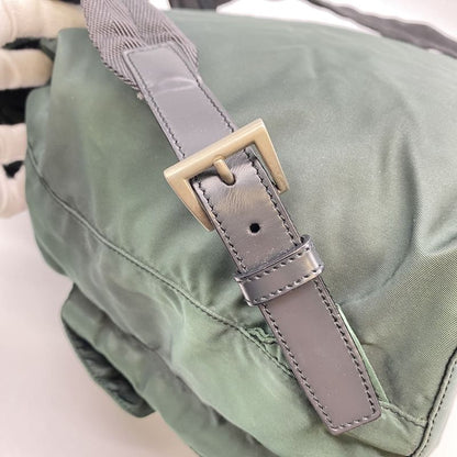 Prada Backpack Sac Daypack Backpack Nylon Khaki Women Men Vintage Fashion