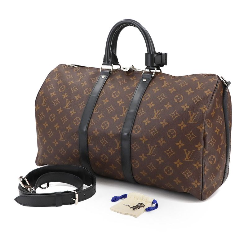 Louis Vuitton Monogram Macassar Keepall Bandouliere 45 2way Boston Shoulder Bag