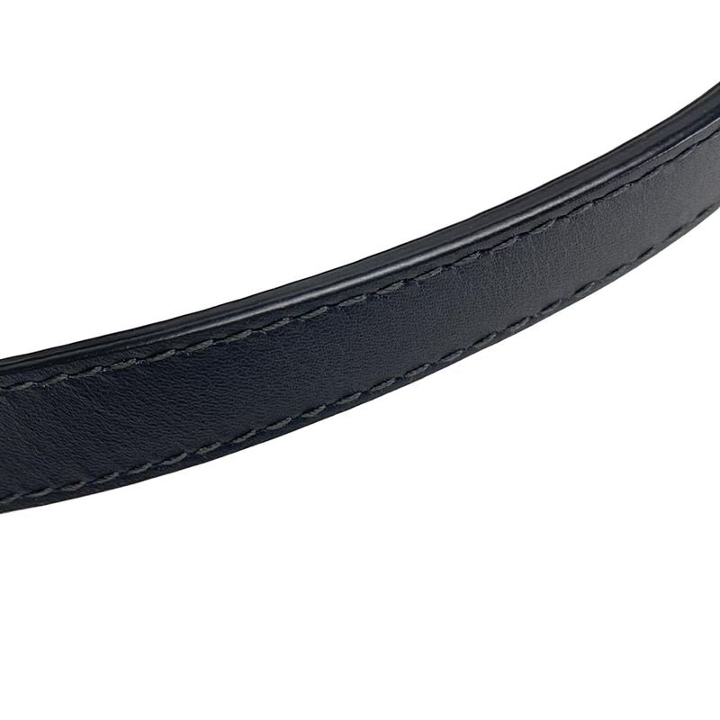 Dior/christian Dior Handbag Saddle Bagtrotter Navy And Ivory Mini Bag Leather