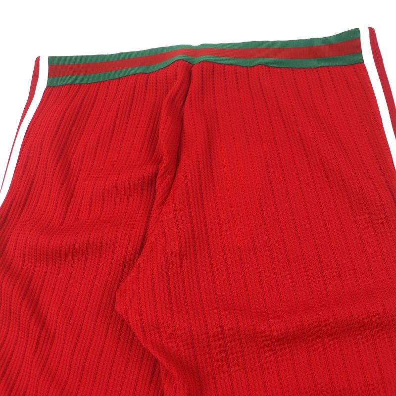 Gucci×adidas Gucci×adidas 700501 Jersey Sweatpants Trefoil Line Logo Embroidery