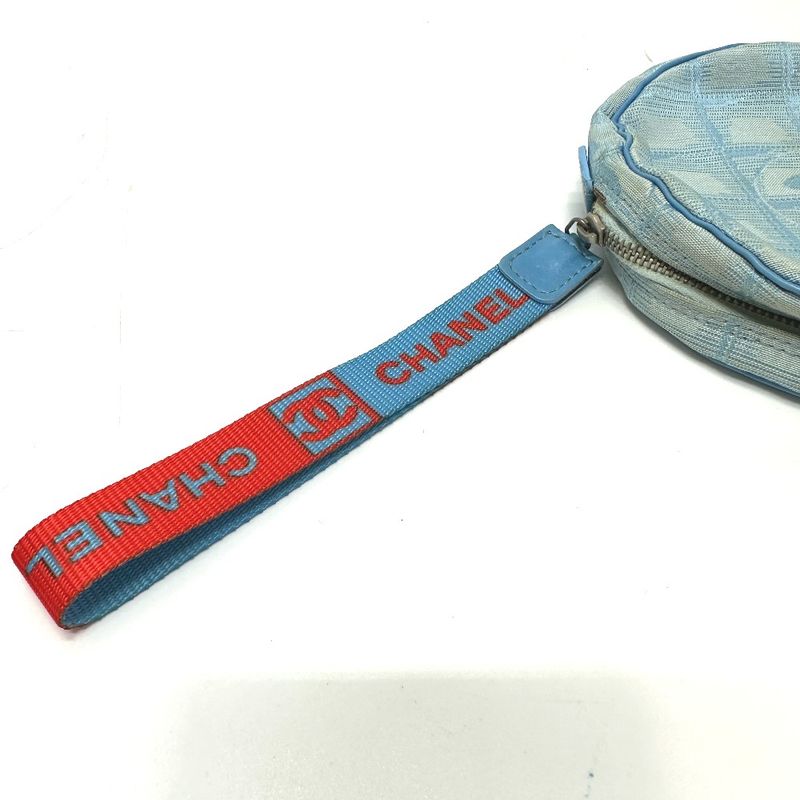 Chanel Pouch Round Nylon Blue