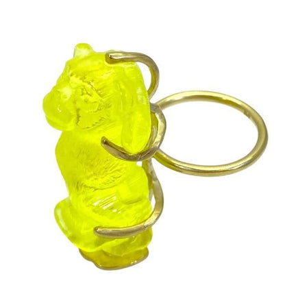 Christian DIOR Crystal Sauvage Ring Accessories Jewelry Small Logo GP Gold