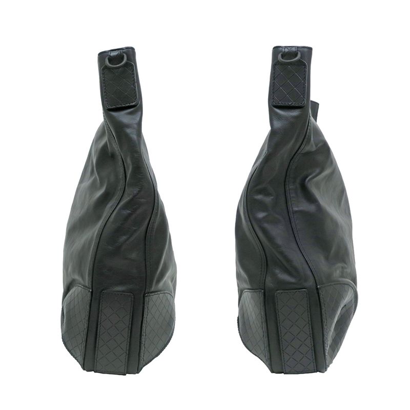 Bottega Veneta Shoulder Bag Black Intrecciato Men's