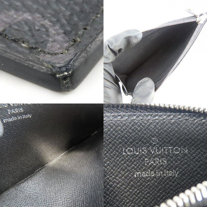 Louis Vuitton Coin Case Coin Card Holder M30271 Taiga Monogram Eclipse Ardoise