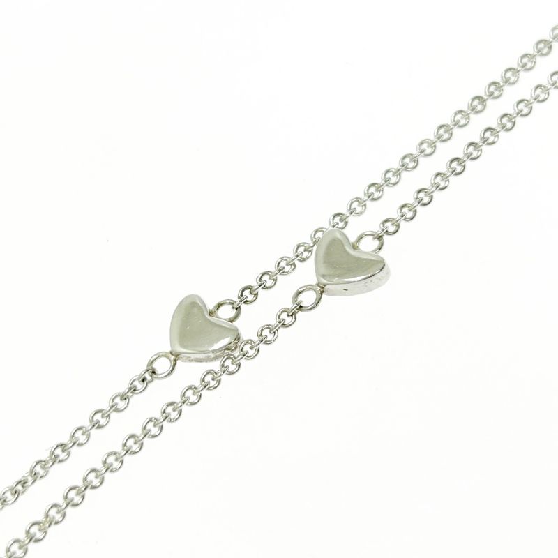 Tiffany & Co Silver Heart Link Lariat Necklace 8.8g 925 Engraved 421321 Necklace