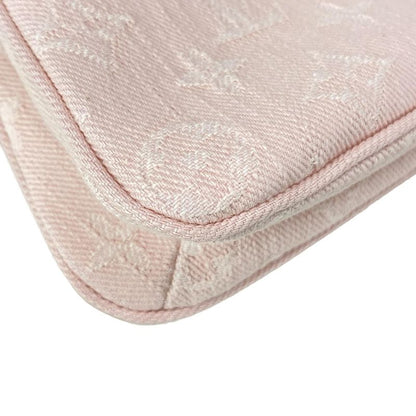 Louis Vuitton Shoulder Bag Monogram Denim Pochette Liv M14159 Washed Pink