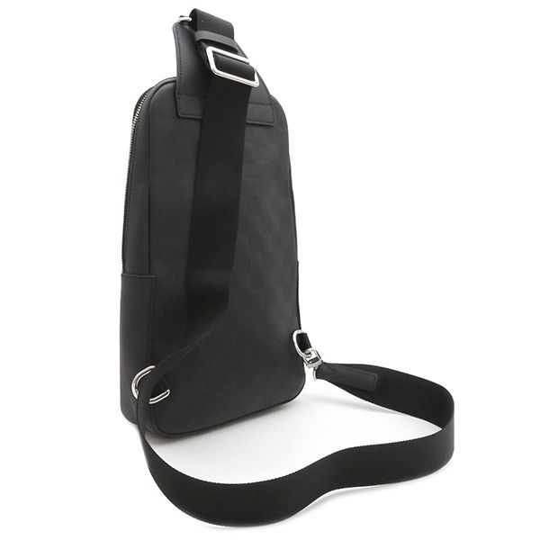 Louis Vuitton Body Bag Avenues Ring Bag Damier Infini Black Silver Hardware