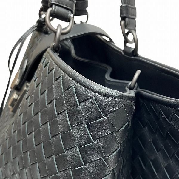 Bottega Veneta Intrecciato Roma 171265 Black Bag Tote Handbag Men's