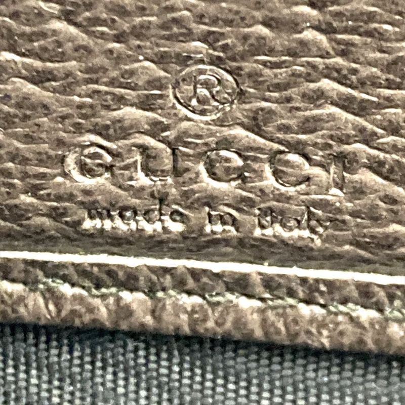 Gucci Ophidia Round Zipper GG Supreme Canvas Leather 523154 8745 Brown Gold