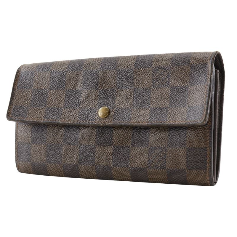 Louis Vuitton Pochette Portmonnais Cles Di N61724 Damier Canvas Brown Ca0015