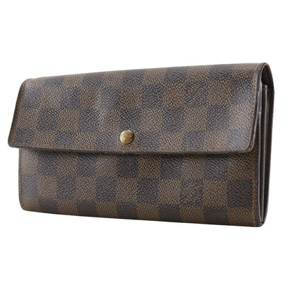 Louis Vuitton Pochette Portmonnais Cles Di N61724 Damier Canvas Brown Ca0015