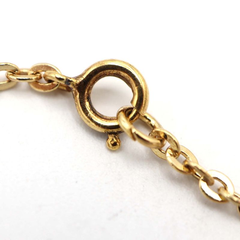 Christian DIOR Bracelet Logo Gold Color Approx 2.7g Accessory M282-2