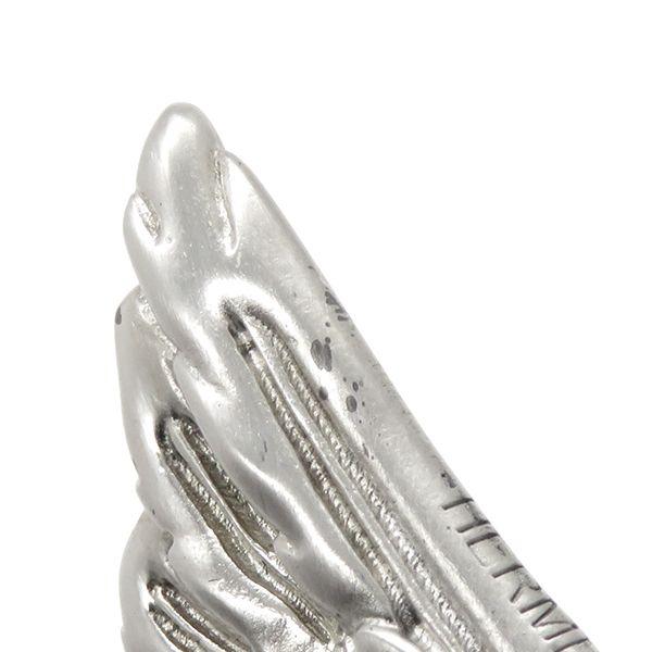 Hermes Necklace Talisman Pegasus Pendant Metal Silver [box