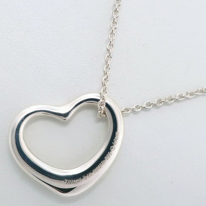 Tiffany & Co Open Heart Elsa Peretti 925 Silver Ladies 5.8g Necklace