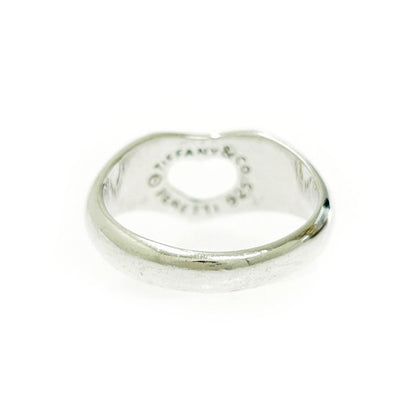 Tiffany & Co Silver Open Heart Ring 3.4g 925 Engraved 464295 Ring